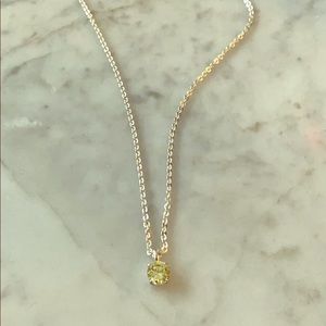 Ralph Lauren Citrine pendant on a silver necklace
